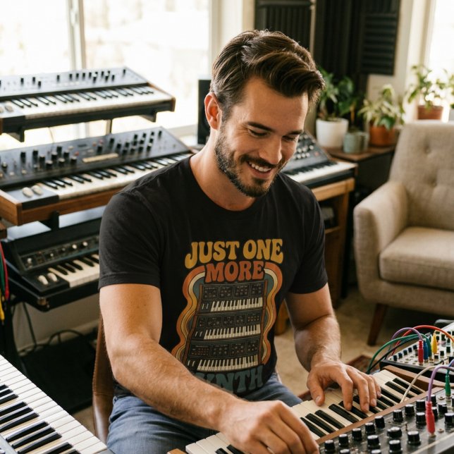 Just One More Synth – Funny Synth Nerd  T-Shirt (Creator Uploaded)