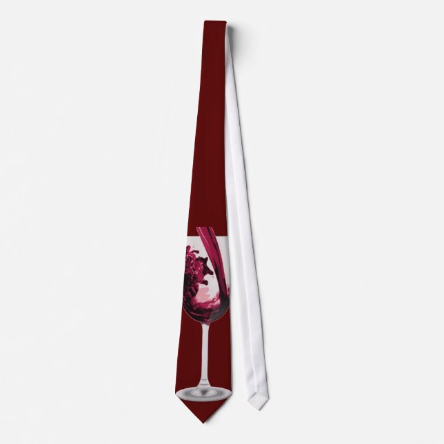 Just One Red Red Wine Tie (Front)