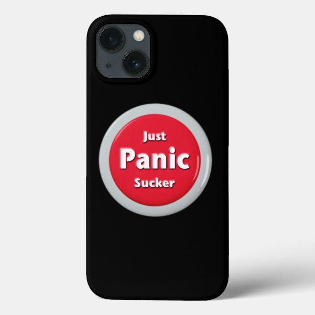 Just Panic Button Sucker Case-Mate iPhone Case (Back)