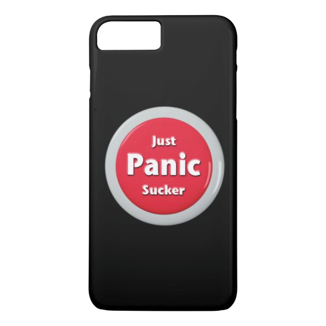 Just Panic Button Sucker Case-Mate iPhone Case (Back)