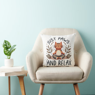 Just Paws and Relax Yoga Cat Cushion