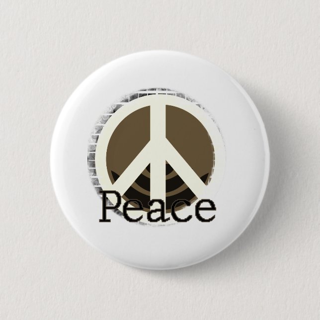 Just Peace 6 Cm Round Badge (Front)
