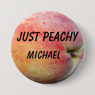 Just Peachy 7.5 Cm Round Badge