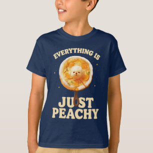 Just Peachy: Bichon Frise Food Art T-Shirt