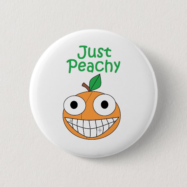 Just Peachy Button (Front)