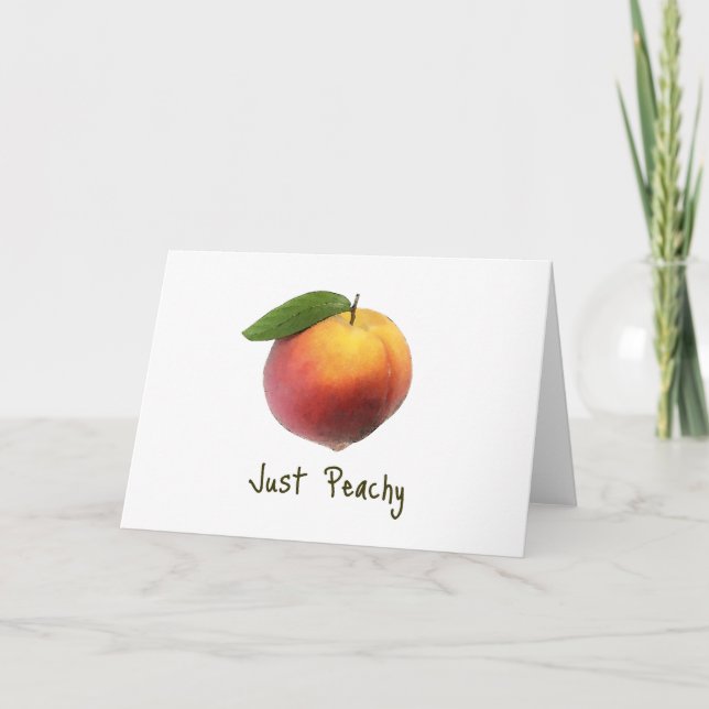 Just Peachy Card (Front)