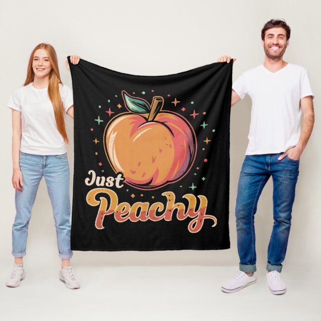 Just peachy! fleece blanket (In Situ)