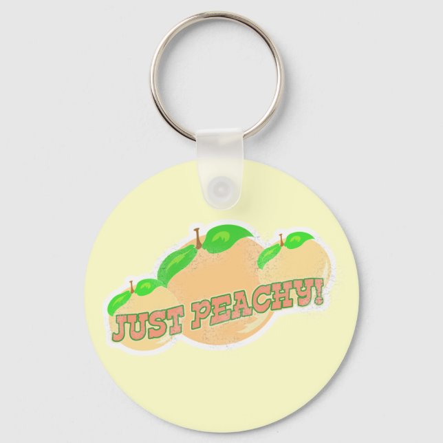 Just peachy key ring (Front)
