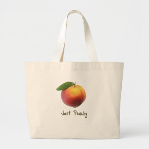 Just Peachy Large Tote Bag