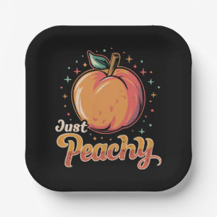 Just peachy! paper plate