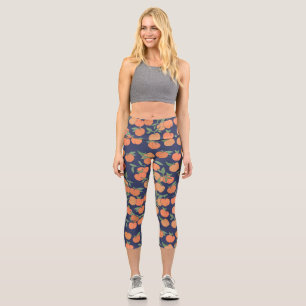 Just Peachy Peaches Capri Leggings