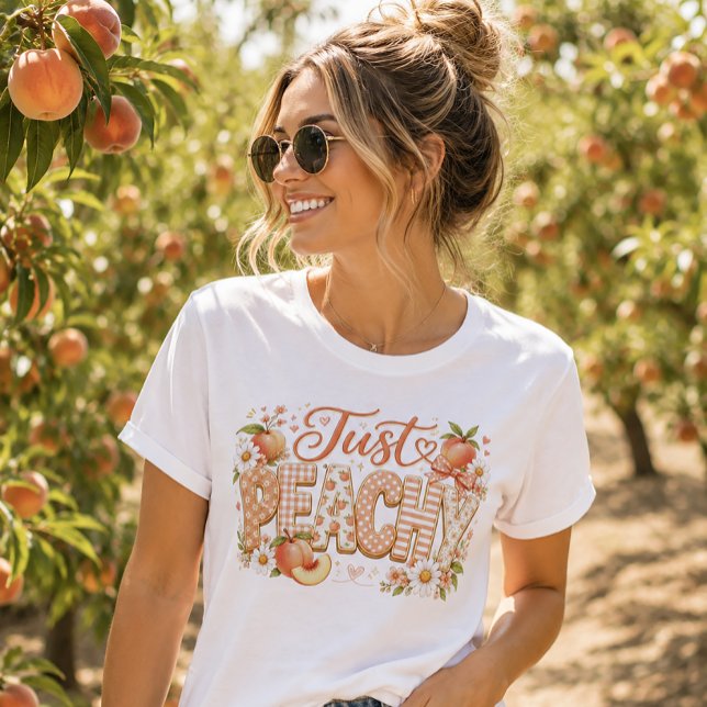 Just Peachy Summer Vibe Tri-Blend Shirt (Creator Uploaded)