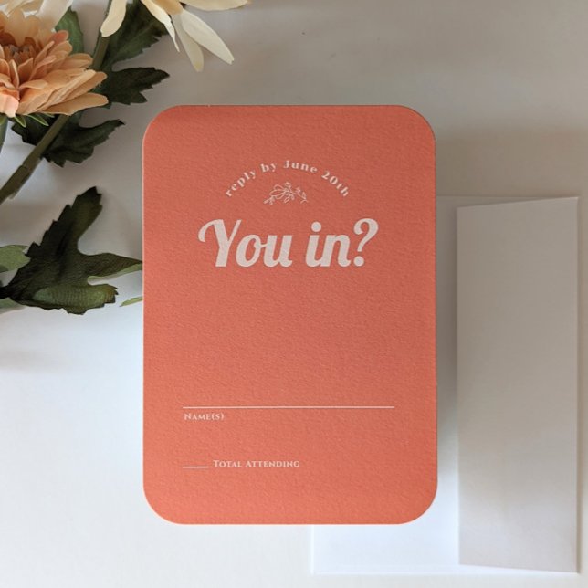 Just Peachy Wedding RSVP Cards (Creator Uploaded)