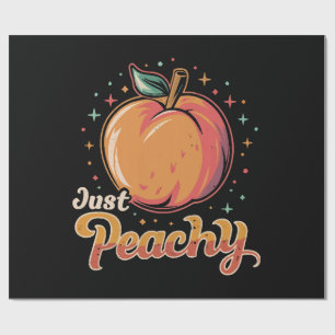 Just peachy! wrapping paper