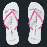 just personalizable jandals<br><div class="desc">Customizable Flip Flops as a gift for the bridal couple or as a guest present at your wedding.</div>