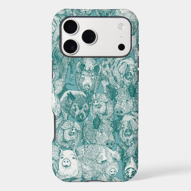 just pigs viridian turquoise (Back)