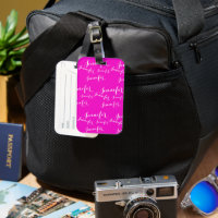 Just pink and your Name