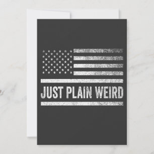 Just Plain Weird American Flag Election Holiday Card