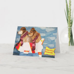 Just Plane Golden Friendship Thank You Card