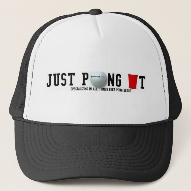 Just Pong It Trucker Hat (Front)