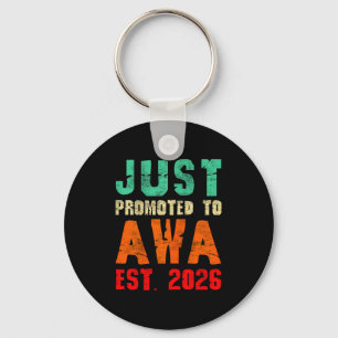 Just promoted to awa est 2026 vintage grandma 26 J Key Ring