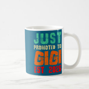 Just promoted to gigi est 2026 vintage grandma 26 coffee mug
