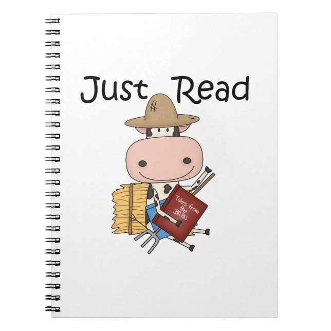 Just Read Spiral Notebook (Front)