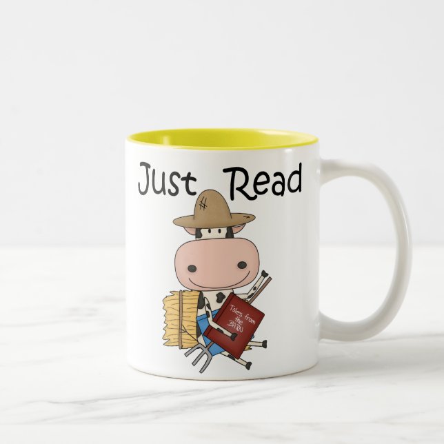 Just Read Two-Tone Coffee Mug (Right)
