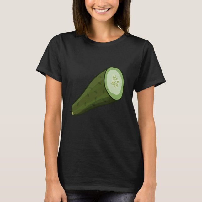 Just Really Like Cucumbers Cucumber Pickle Vegetab T-Shirt (Front)