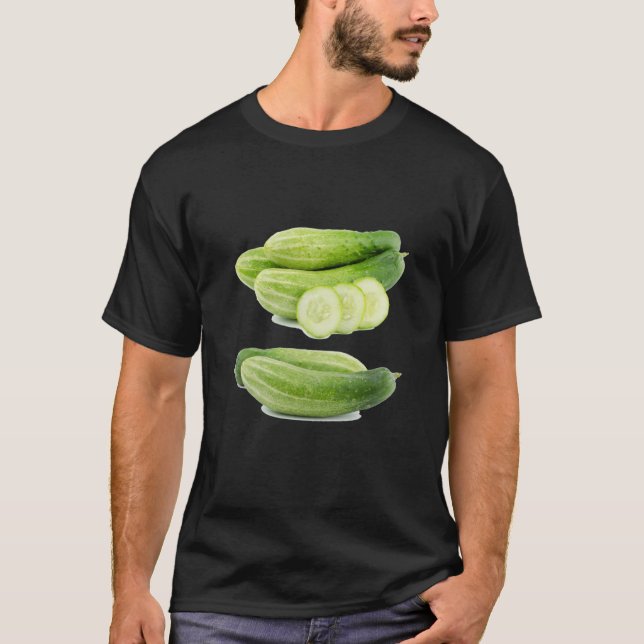 Just Really Like Cucumbers Cucumber Pickle Vegetab T-Shirt (Front)