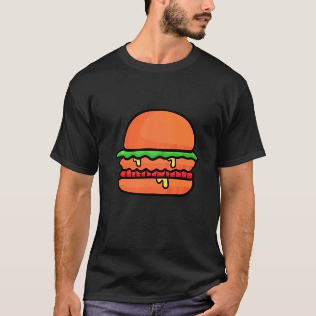 Just Really Like Fried Chicken Sandwiches Fast Foo T-Shirt (Front)