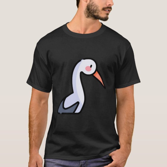 Just Really Like Storks Stork Fan Water Wading Bir T-Shirt (Front)