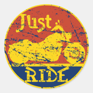 Just Ride Classic Round Sticker