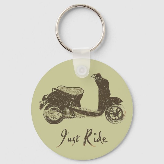 Just Ride Key Ring (Front)