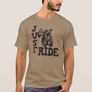 Just Ride Vintage Motorcycle T-shirt