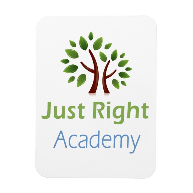 Just Right Academy Car Magnet (Vertical)