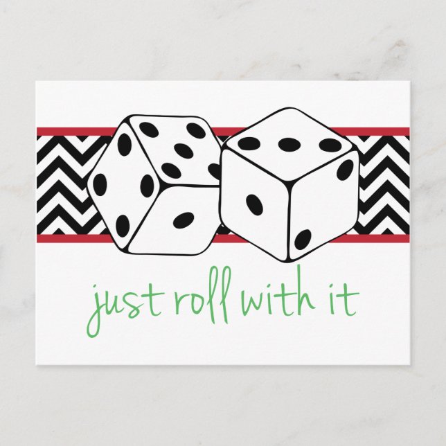 Just Roll Postcard (Front)