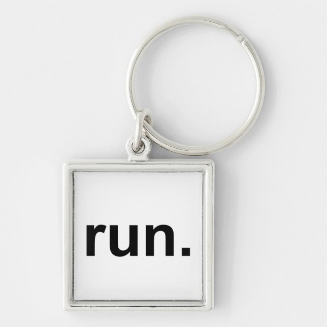 Just Run Key Ring (Front)