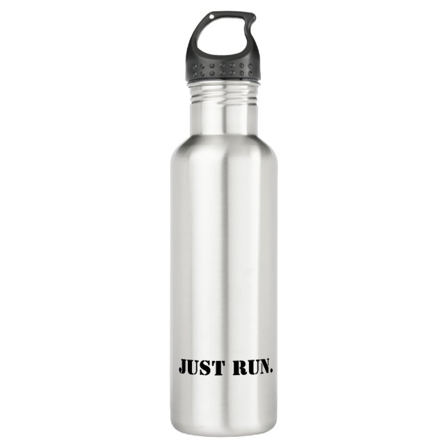 JUST RUN. Modern, Sports Motivation Cross Country 710 Ml Water Bottle (Front)