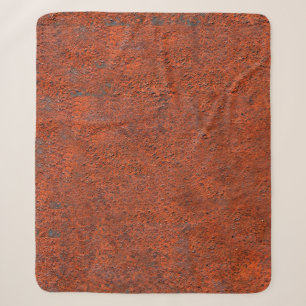 Just rust rust rusted iron metal sherpa blanket