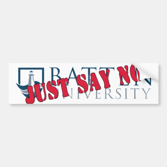 Just Say No Bumper Sticker (Front)