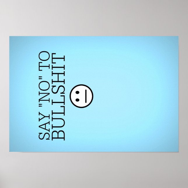 Just say no poster (Front)