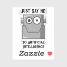 Just Say No to Artificial Intelligence Postcard