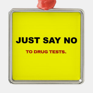 just-say-no-to-drug-tests metal tree decoration