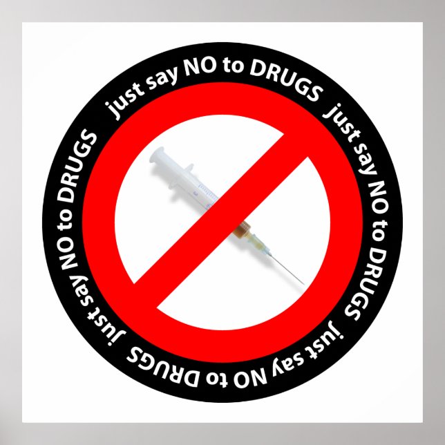 Just say no to drugs poster (Front)