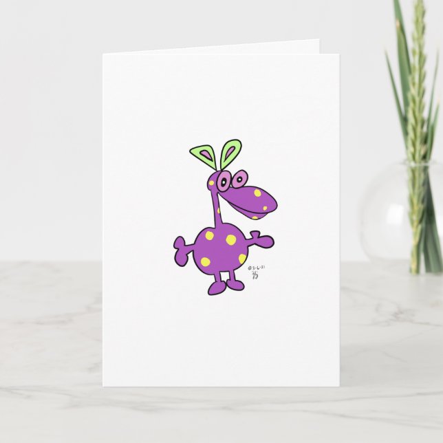 Just Saying Hi greeting card (Front)