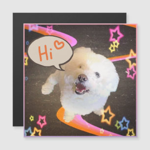 Just Saying "Hi" Magnetic Card