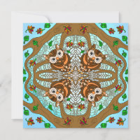 Just Saying Hi, Owl Mandala Hand drawn Art