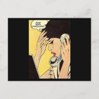 Just Send Chocolate Vintage comic art