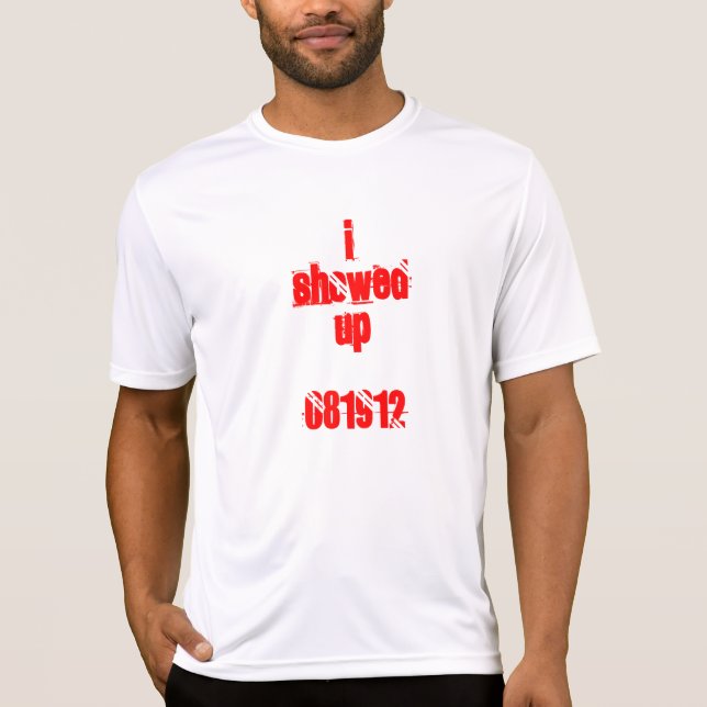 Just Show Up Virtual 5K Performance Tee (Front)